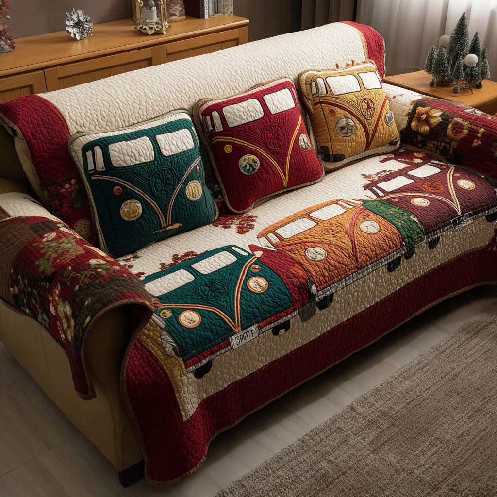 Meadow Harmony Quilted Sofa Cover NCU0PT10035