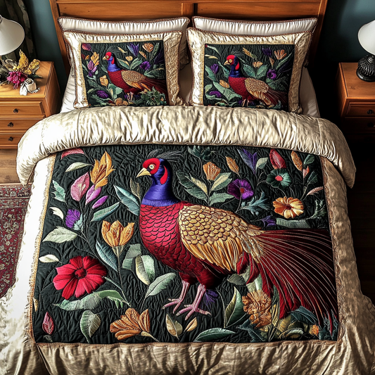 Meadow Haven 3-Piece Quilted Bedding Set NCU0VH2524