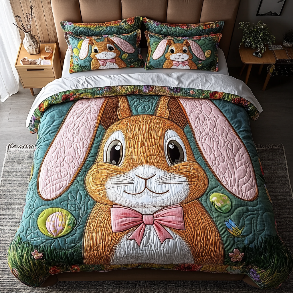 Meadow Jumper 3-Piece Quilted Bedding Set NCU0DK5209