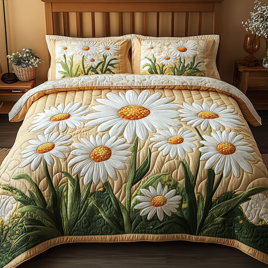 Meadow Kiss 3-Piece Quilted Bedding Set NCU0VH4853