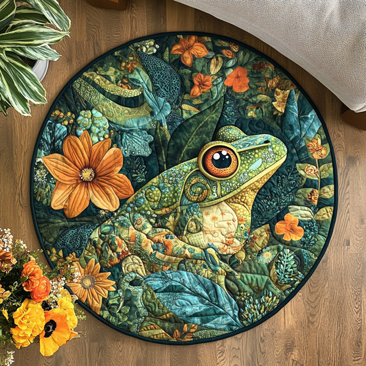 Meadow Leap Quilted Round Mat NCU0VH5974