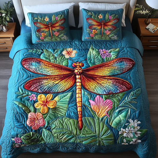 Meadow Magic 3-Piece Quilted Bedding Set NCU0VH1479