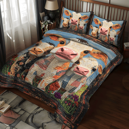 Meadow Mates 3-Piece Quilted Bedding Set NCU0TH1375