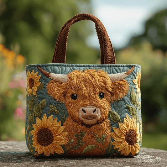 Meadow Moo Quilted Tote Bag NCU0TH2757