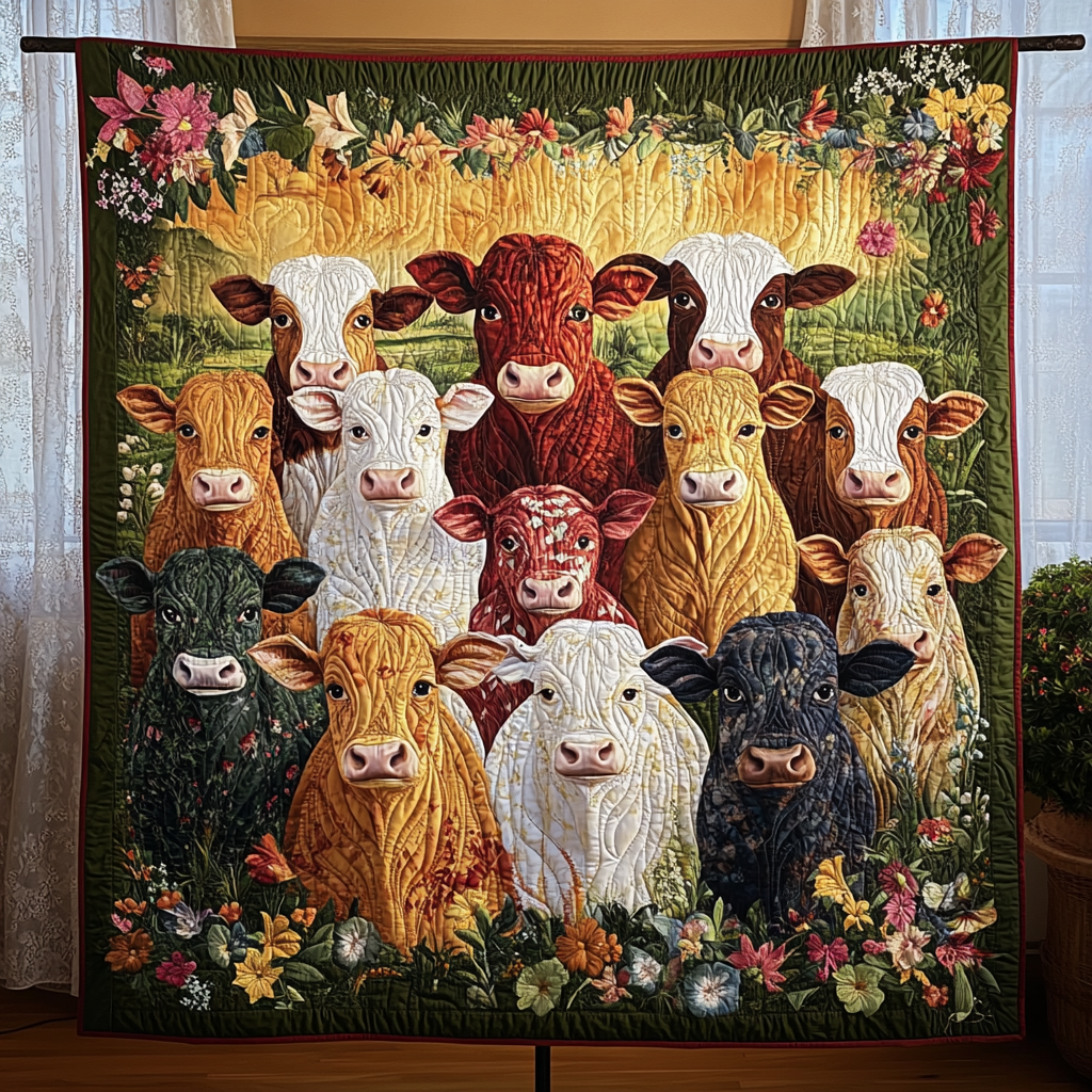 Meadow Moods Quilted Blanket NCU0VH3835