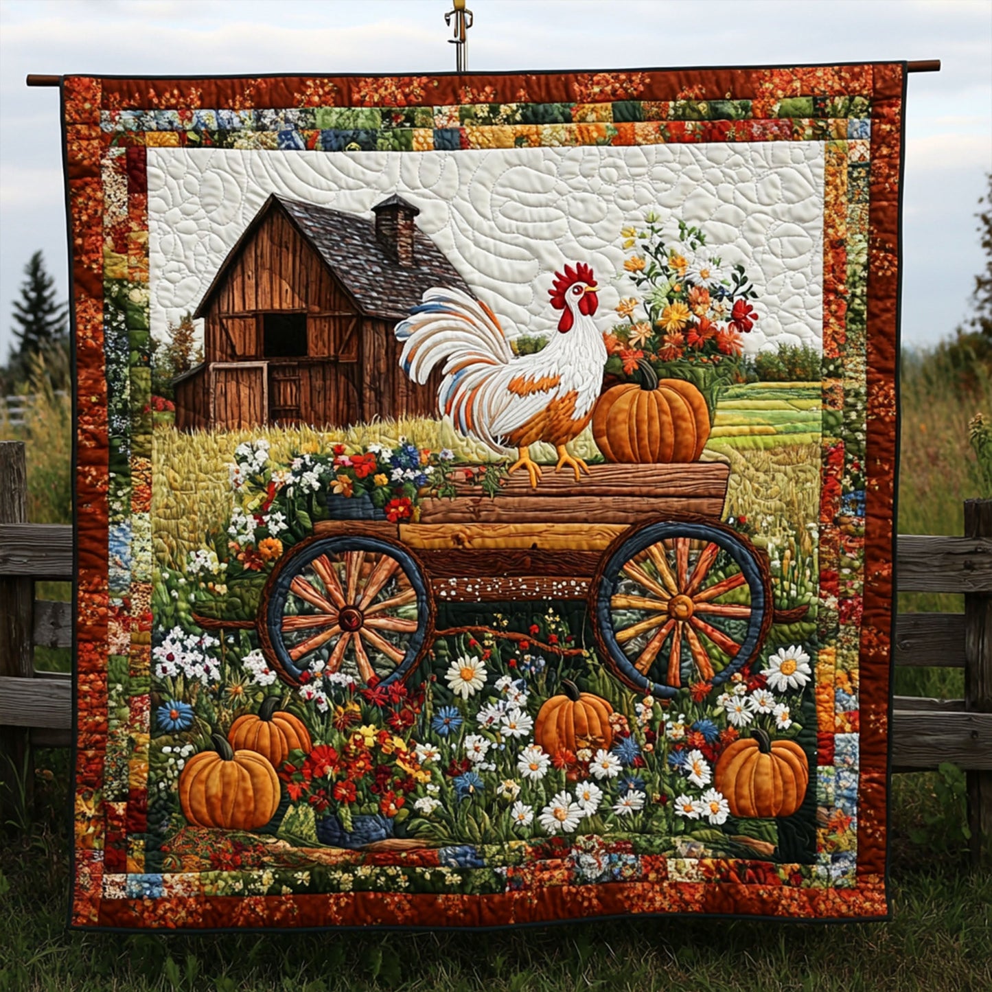 Meadow Mornings Quilted Blanket NCU0PT5742