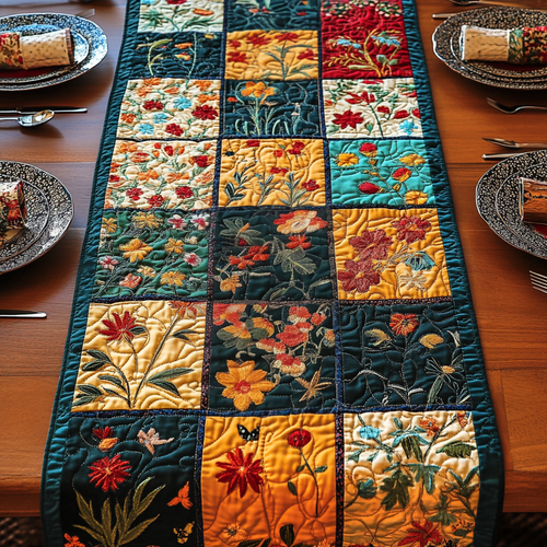 Meadow Path Quilted Table Runner NCU0VH2081