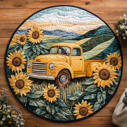 Meadow Ride Quilted Round Mat NCU0VH4285