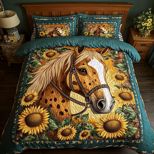 Meadow Runner 3-Piece Quilted Bedding Set NCU0DK6377