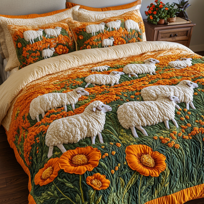 Meadow Sleep 3-Piece Quilted Bedding Set NCU0VH5241