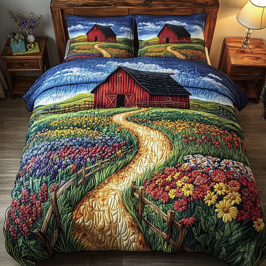 Meadow Trail 3-Piece Quilted Bedding Set NCU0VH3811