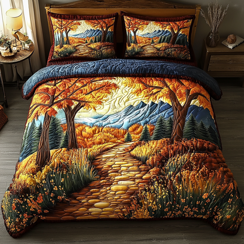 Meadow Trail 3-Piece Quilted Bedding Set NCU0VL2416