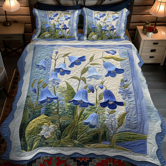 Meadow Tranquility 3-Piece Quilted Bedding Set NCU0PT6442
