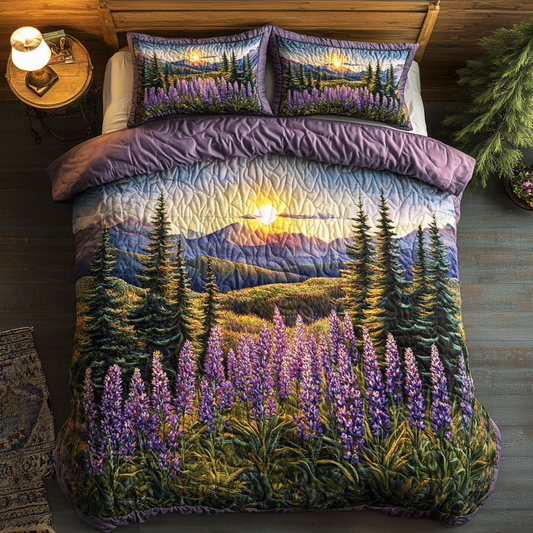 Meadow Whisper 3-Piece Quilted Bedding Set NCU0VH5643