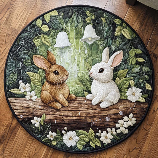 Meadow Whisper Quilted Round Mat NCU0NT8092