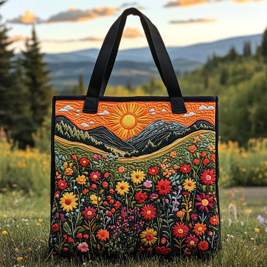 Meadow Whisper Quilted Tote Bag NCU0DV6926