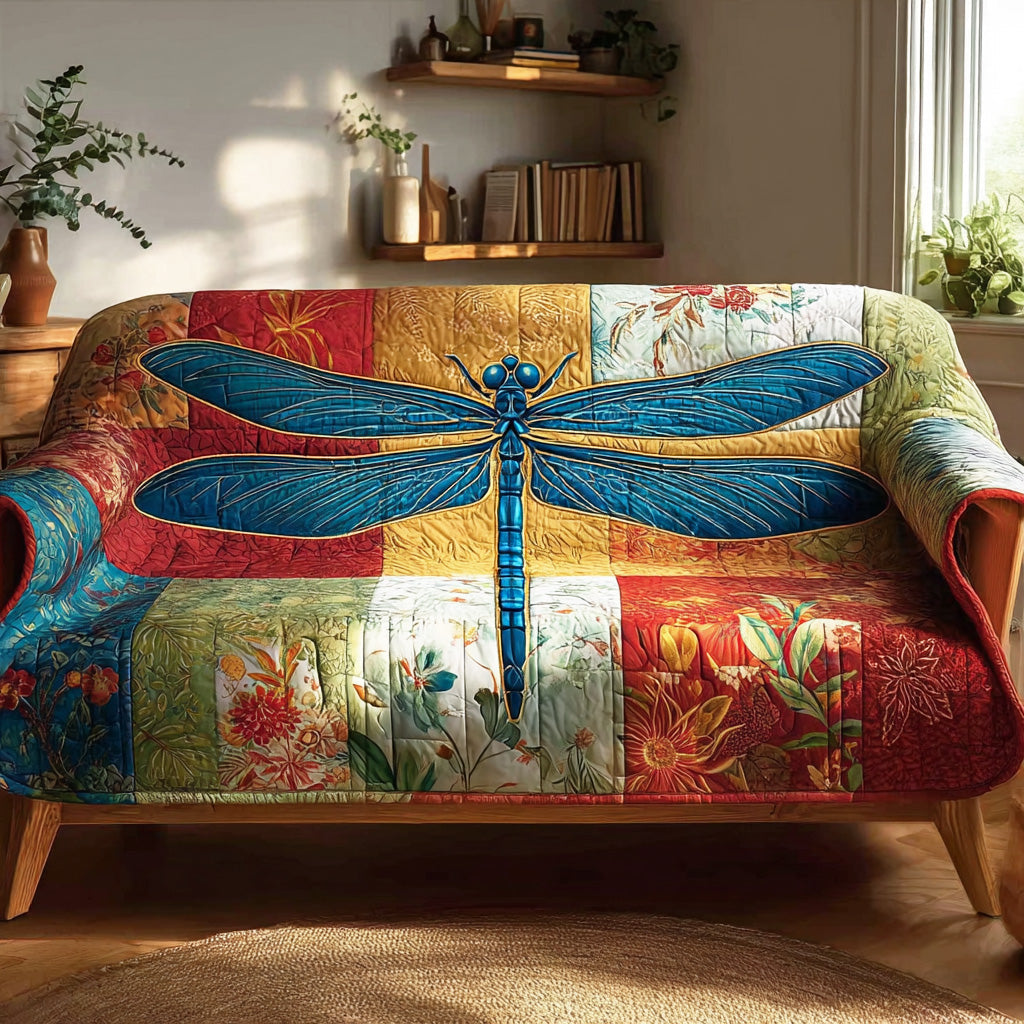 Meadow Wing Dance Quilted Sofa Cover NCU0TD1565