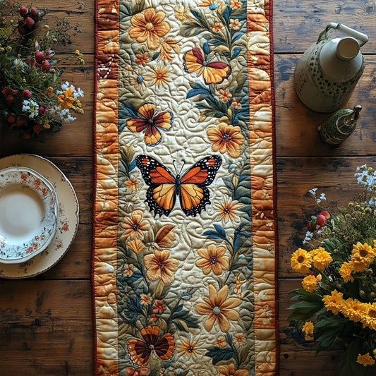 Meadow Wings Quilted Table Runner NCU0PT4104