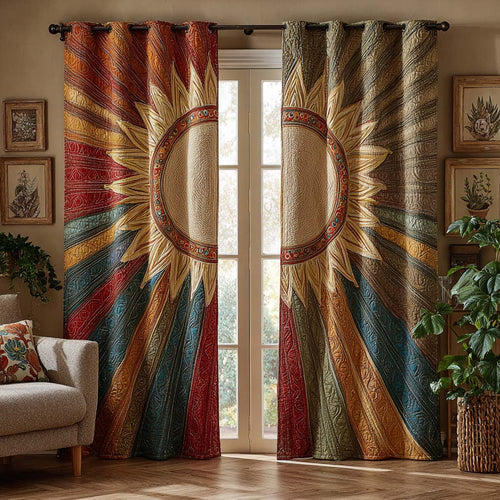 Meadowfire Sunburst Quilted Curtains NCU0XD2055