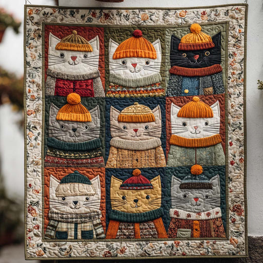Meow Garden Quilted Blanket NCU0NT9214