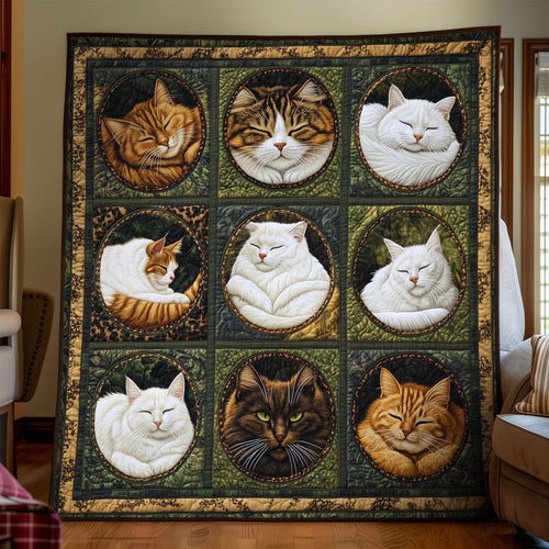 Meow Meadows Quilted Blanket NCU0PT7357