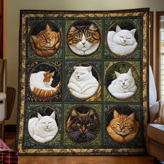 Meow Meadows Quilted Blanket NCU0PT7357