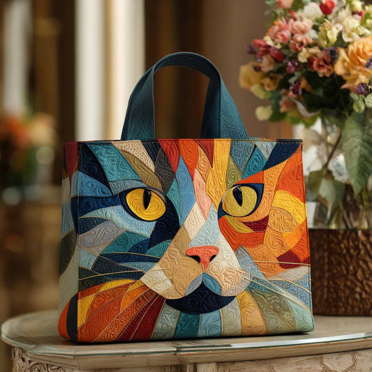 Meow Muse Quilted Tote Bag NCU0NT8958