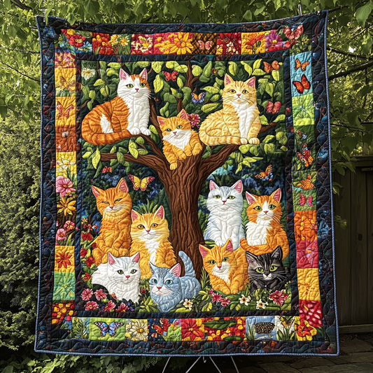 Meowgical Garden Quilted Blanket NCU0DK569