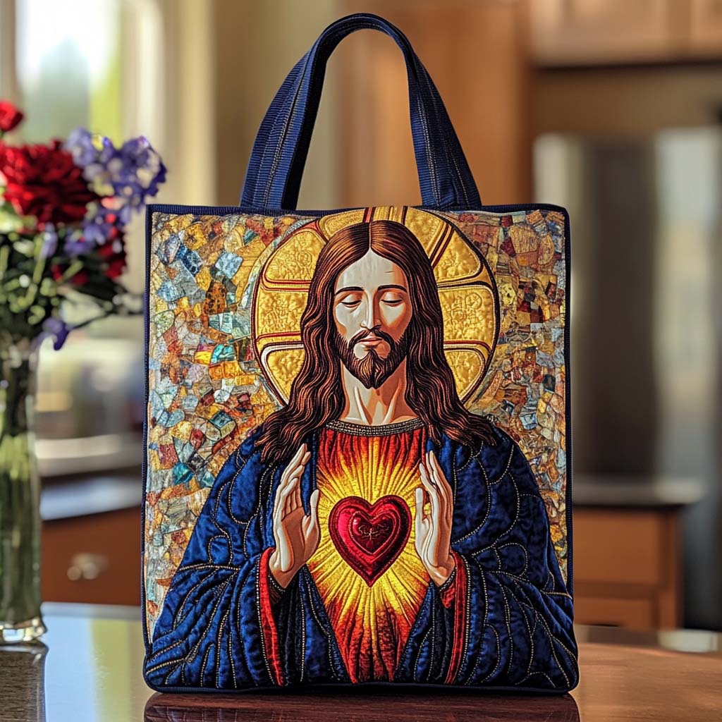 Merciful Savior Touch Quilted Tote Bag NCU0NT8550
