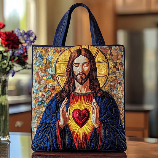 Merciful Savior Touch Quilted Tote Bag NCU0NT8550