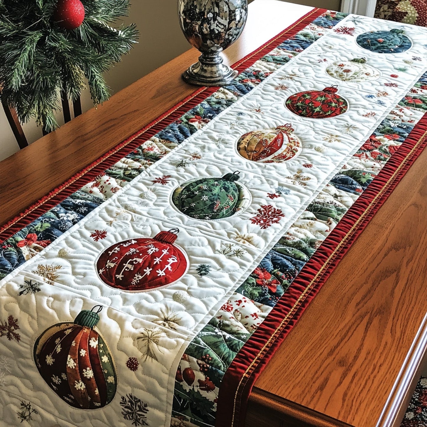 Merry Accents Quilted Table Runner NCU0PT2219