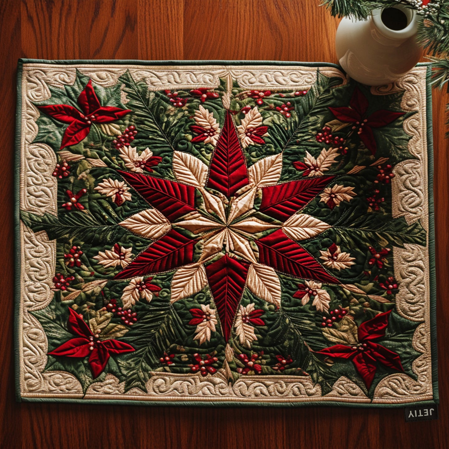 Merry Blossoms Quilted Placemat NCU0PT2211