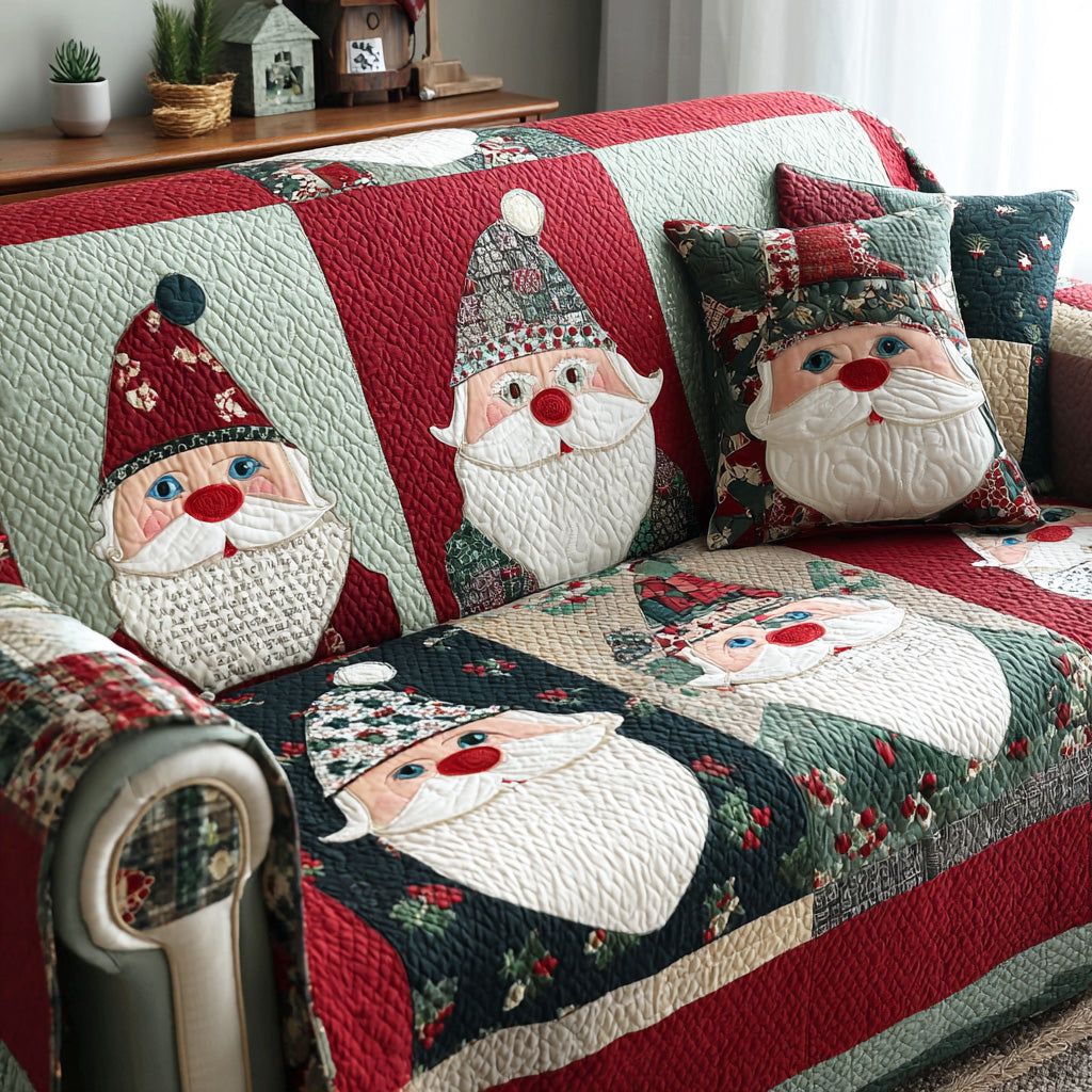Merry Bright Days Quilted Sofa Cover NCU0TD1447