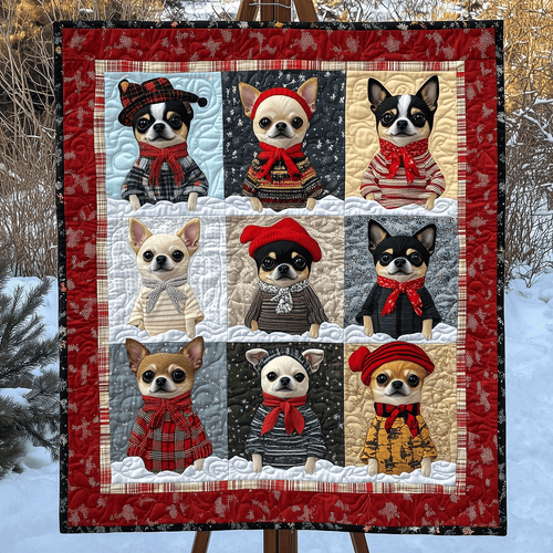 Merry Chi-mas Art Quilt Hanging NCU0TH1606