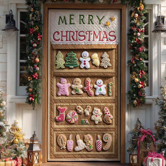 Merry Cookie Greetings Quilted Door Cover NCU0XD1949