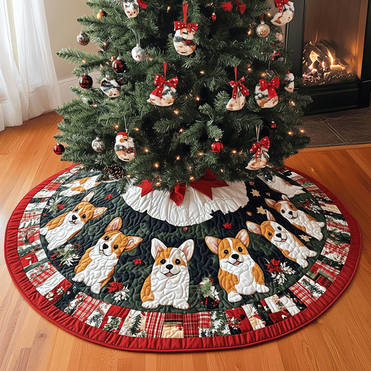 Merry Dogmas Quilted Christmas Tree Skirt NCU0TH1975