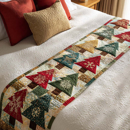 Merry Forest Quilted Bed Runner NCU0NT9605