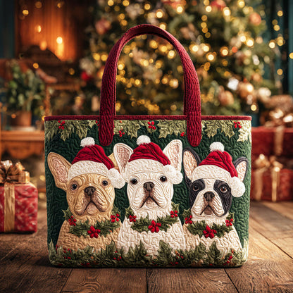 Merry Frenchies Quilted Tote Bag NCU0TV1310