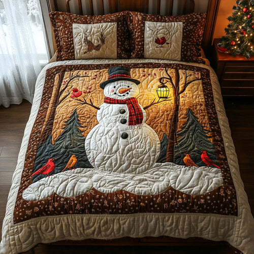 Merry Frost 3-Piece Quilted Bedding Set NCU0DV8524