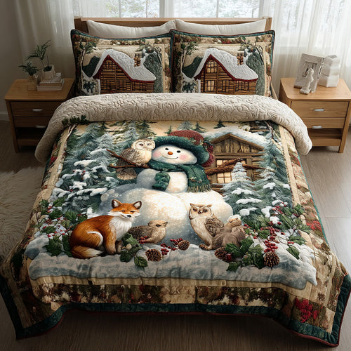 Merry Frost Field 3-Piece Quilted Bedding Set NCU0TD1555