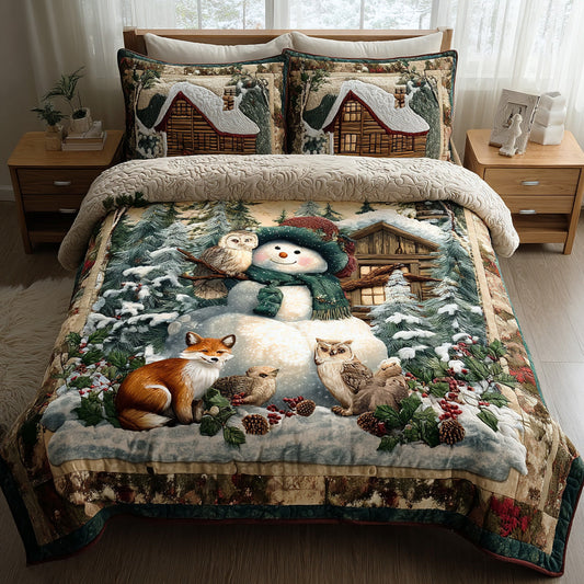 Merry Frost Field 3-Piece Quilted Bedding Set NCU0TD1555