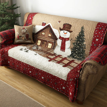 Merry Frost Field Quilted Sofa Cover NCU0TD1527