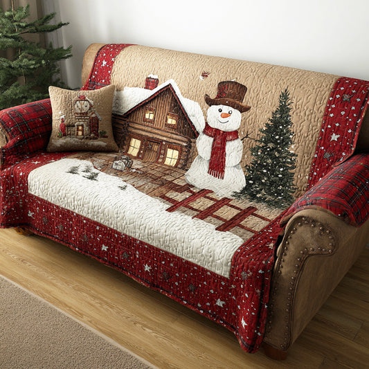 Merry Frost Field Quilted Sofa Cover NCU0TD1527