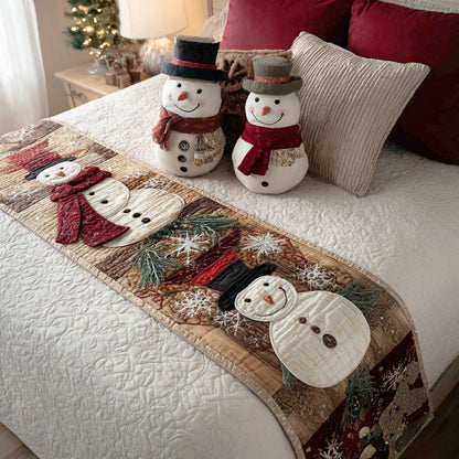 Merry Frost Quilted Bed Runner NCU0PT9158