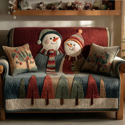 Merry Frostmates Quilted Sofa Cover NCU0PT10374