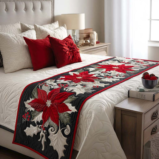 Merry Garland Quilted Bed Runner NCU0PT9535