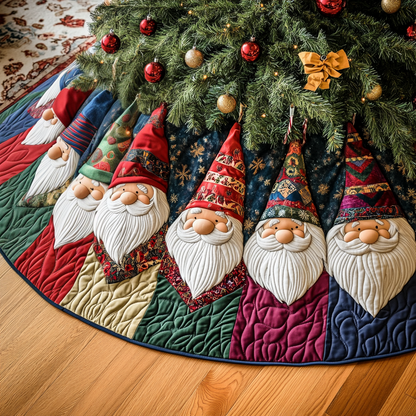 Merry Gathering Quilted Christmas Tree Skirt NCU0VH443