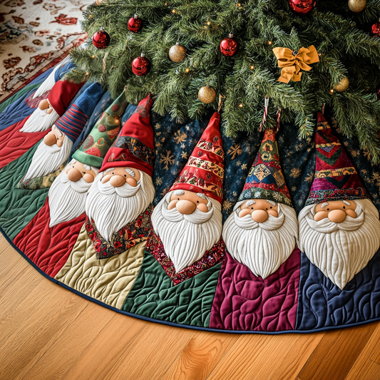 Merry Gathering Quilted Christmas Tree Skirt NCU0VH443