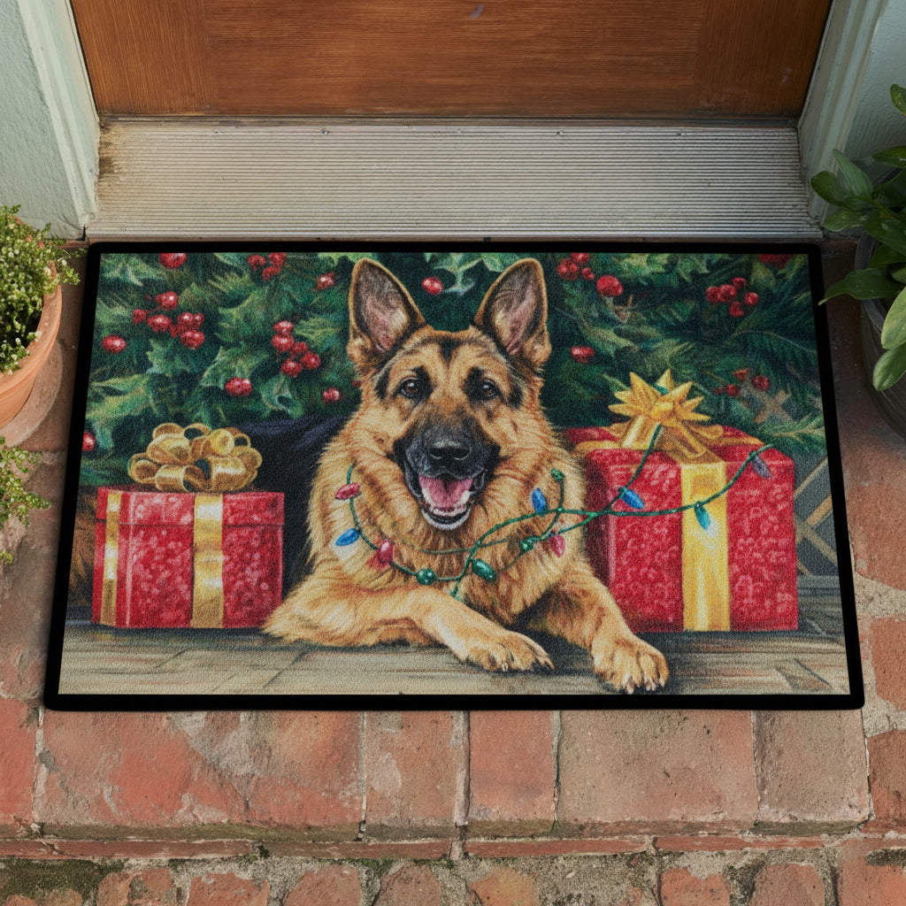Merry German Shepherd Doormat NCU0HH745