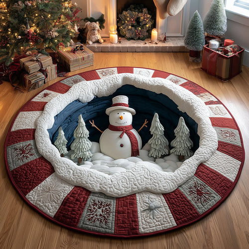 Merry Glow Quilted Round Mat NCU0TH3303